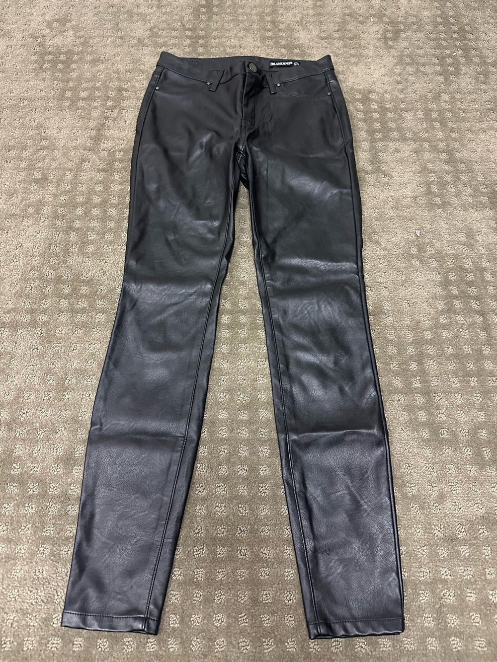 Blank NYC Black Faux Leather Skinny Pants